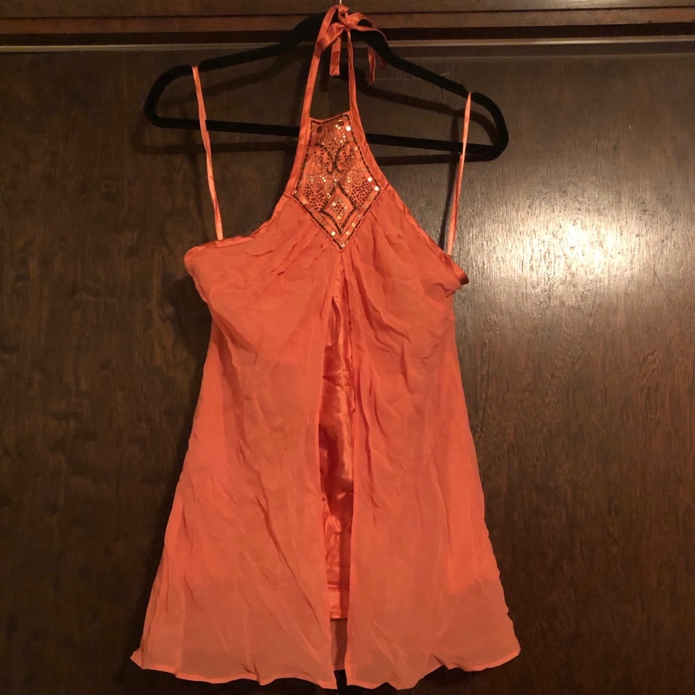 Beaded Halter Top